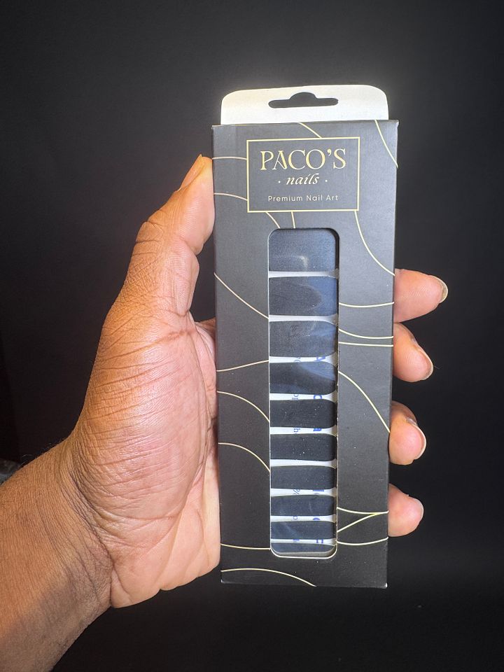Black French Nail Wraps product image (1)
