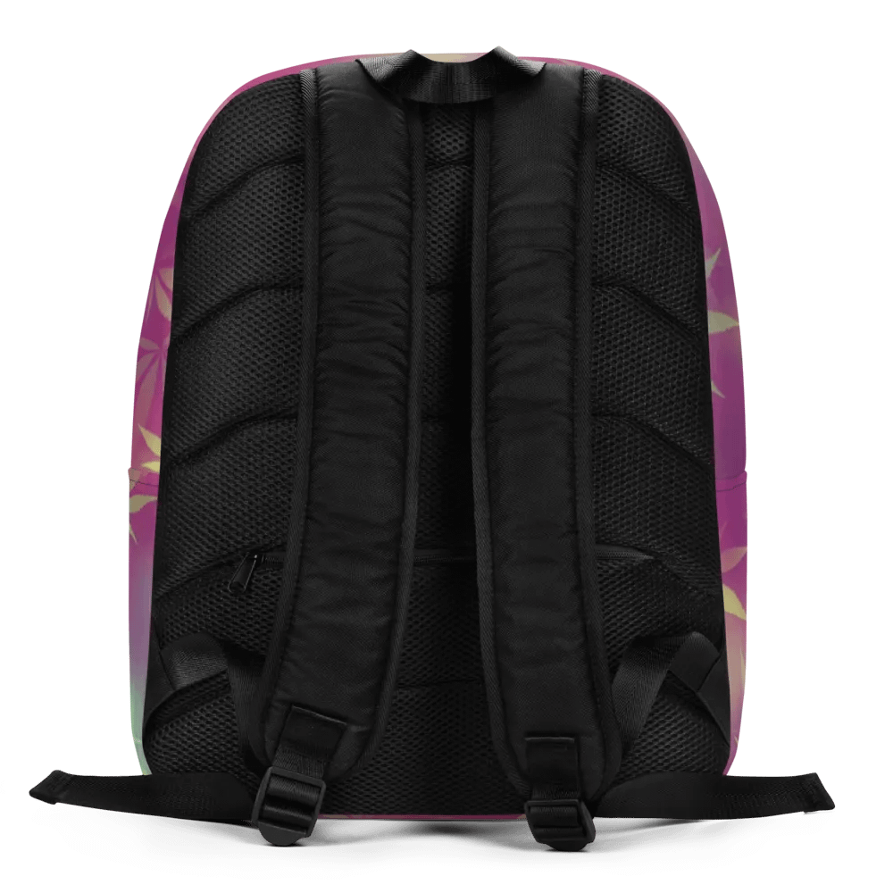 Cannabis Leaf – Vivid Maroon & Gold Bokeh Edition - Backpack product image (3)