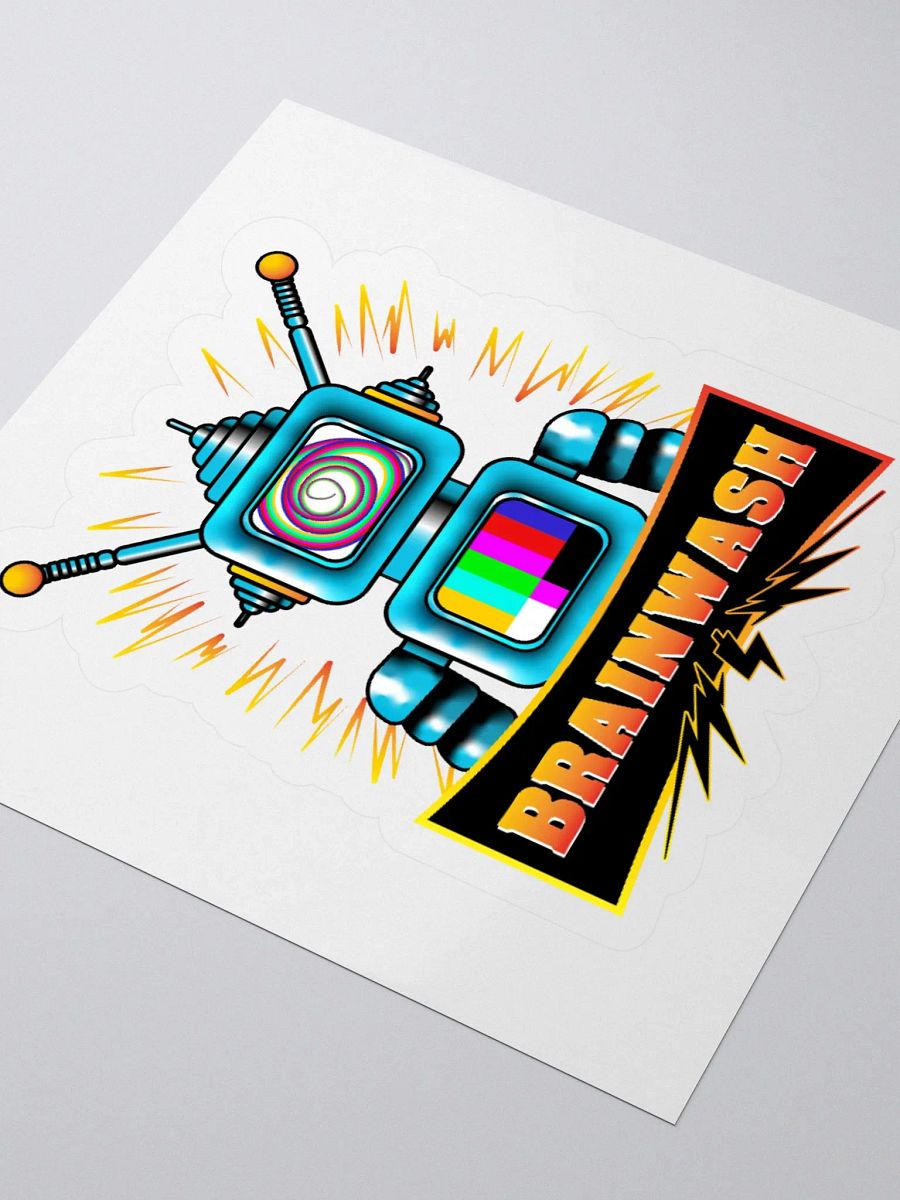 Retro Robot Brainwash Kiss Cut Stickers product image (8)