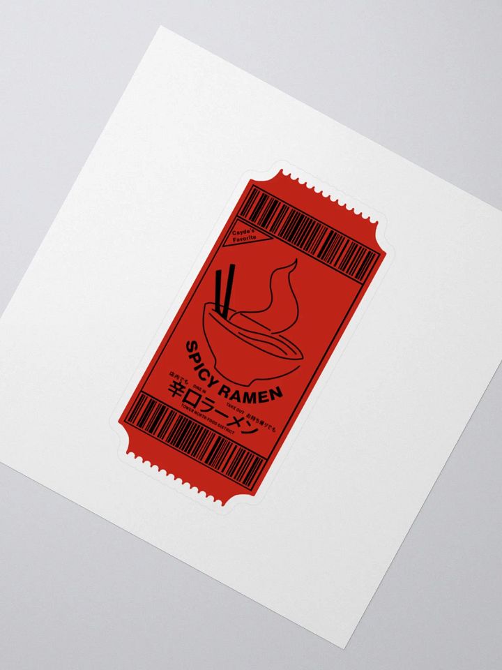 Cayde's Spicy Ramen Ticket product image (4)