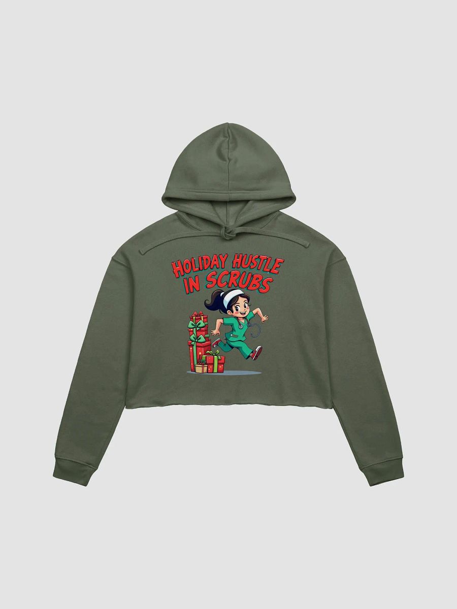Holiday Hustle in Scrubs Crop Hoodie product image (7)