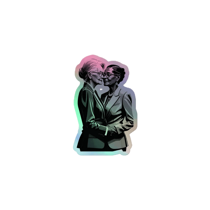 Dapper Couple LGBTQ+ Holo Sticker product image (1)