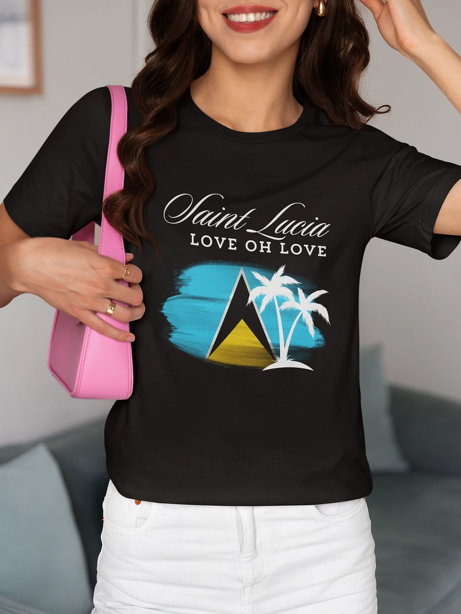 Saint Lucia Love Graphic T-Shirt product image (6)