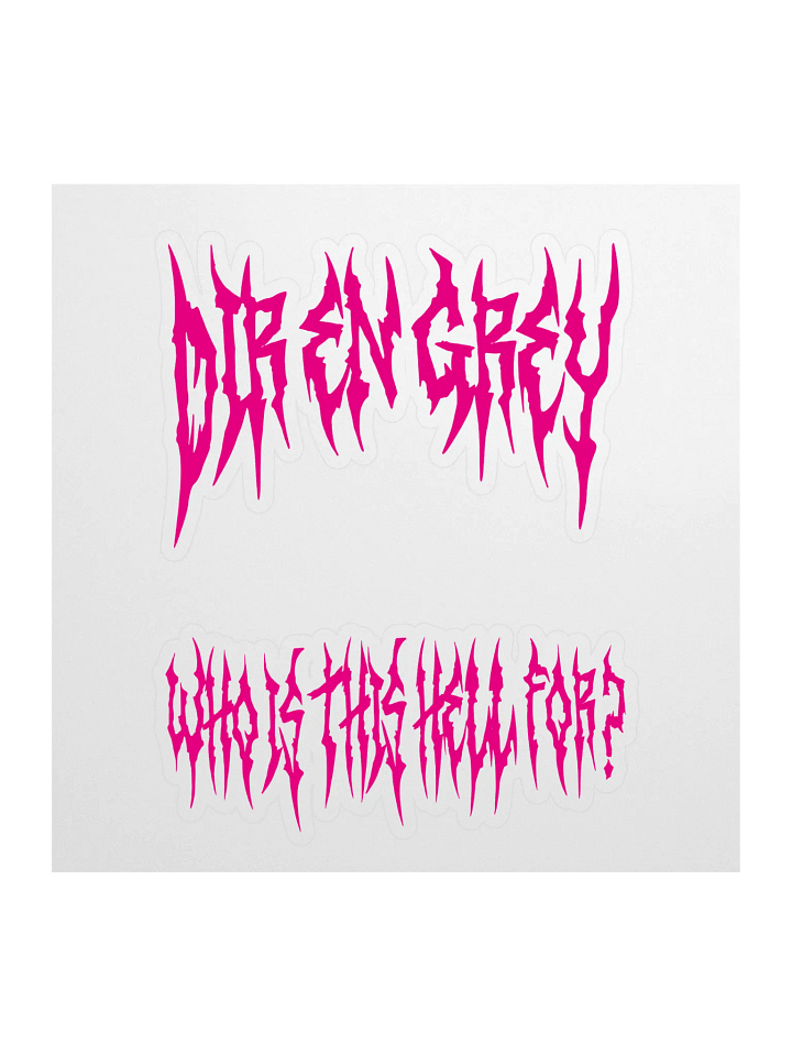 TOUR24 WHO IS THIS HELL FOR? Logo and Tour Title Sticker product image (2)