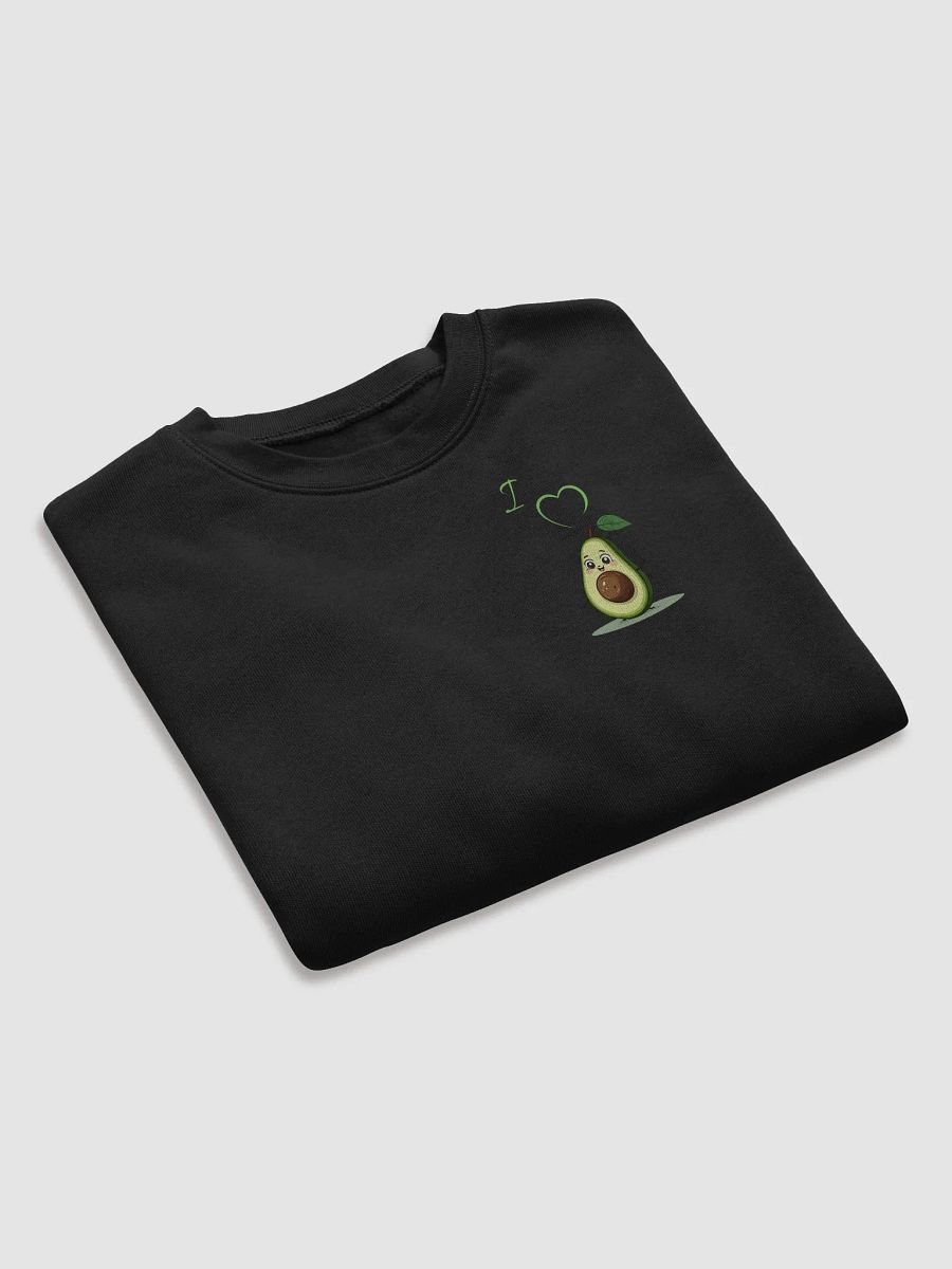 I Heart Avocado Cartoon Crop Sweatshirt product image (32)