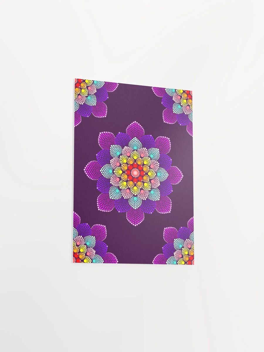Simple Colorful Dot Mandala Enhanced Matte Paper Poster product image (20)