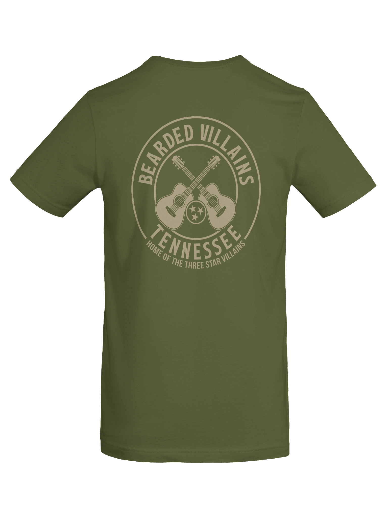 BIG-n-TALL | TSV Bearded Villains Tennessee “Tactical Grit Alternate” T-Shirt | Desert Tan Logo on Olive or Combat Black | Rugged Brotherhood Strength & Everyday Utility product image (43)
