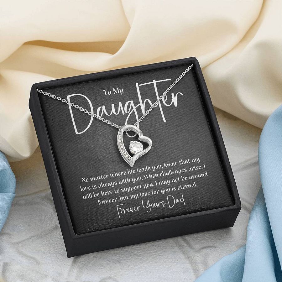 Daughter Forever Love Necklace From Dad - My Love For You Is Eternal product image (6)