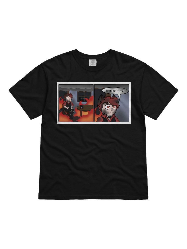 Heavyweight T-Shirt - This Is Fine Meme product image (1)