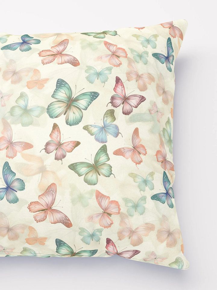 Pillow with butterfly print product image (2)