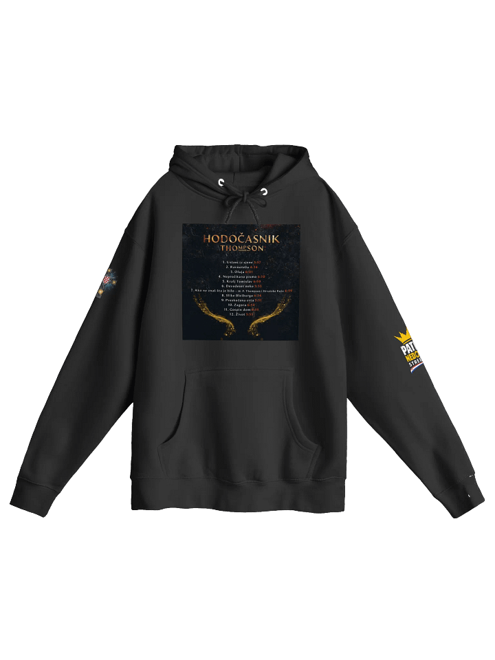 Crowned Patriot Streetwear Hoodie Thompson Hodočasnik product image (1)