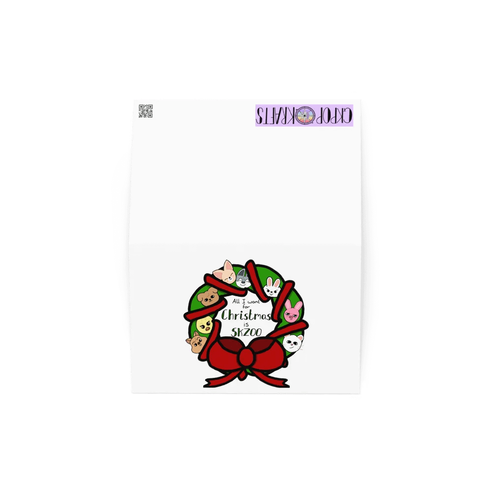 Skzoo Christmas Wreath Card product image (4)