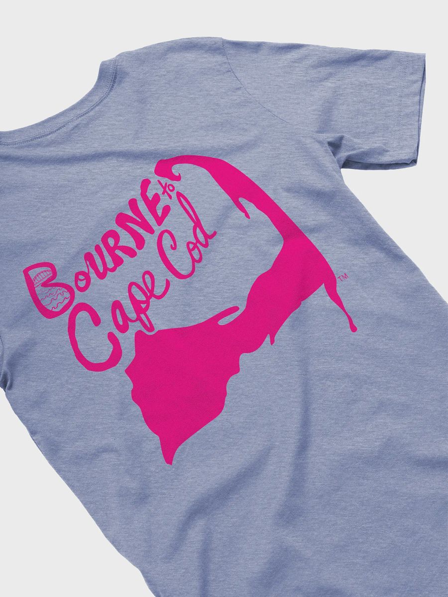 Women's | BOURNE to Cape Cod™ | Supersoft T-Shirt by Bella+Canvas | Vibrant Pink Logo on Bright Colors product image (35)