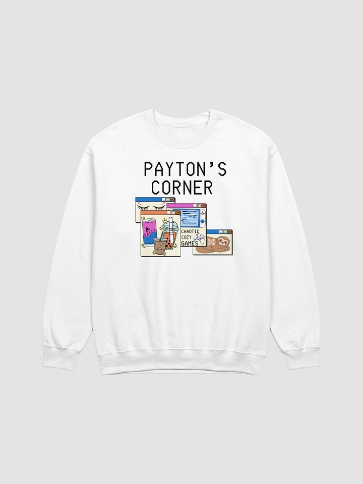 Payton's Virtual Corner Sweatshirt -Black Text product image (2)
