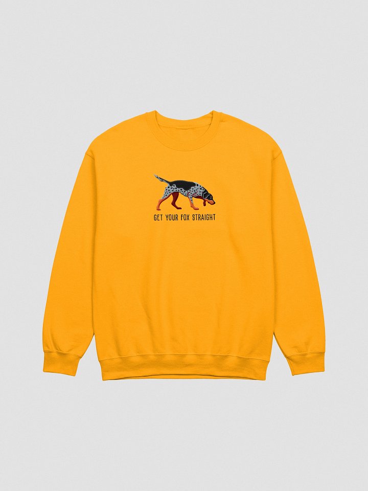 Get Your Fox Straight Sweatshirt (Embroidered) of an American Foxhound(Blue) product image (13)