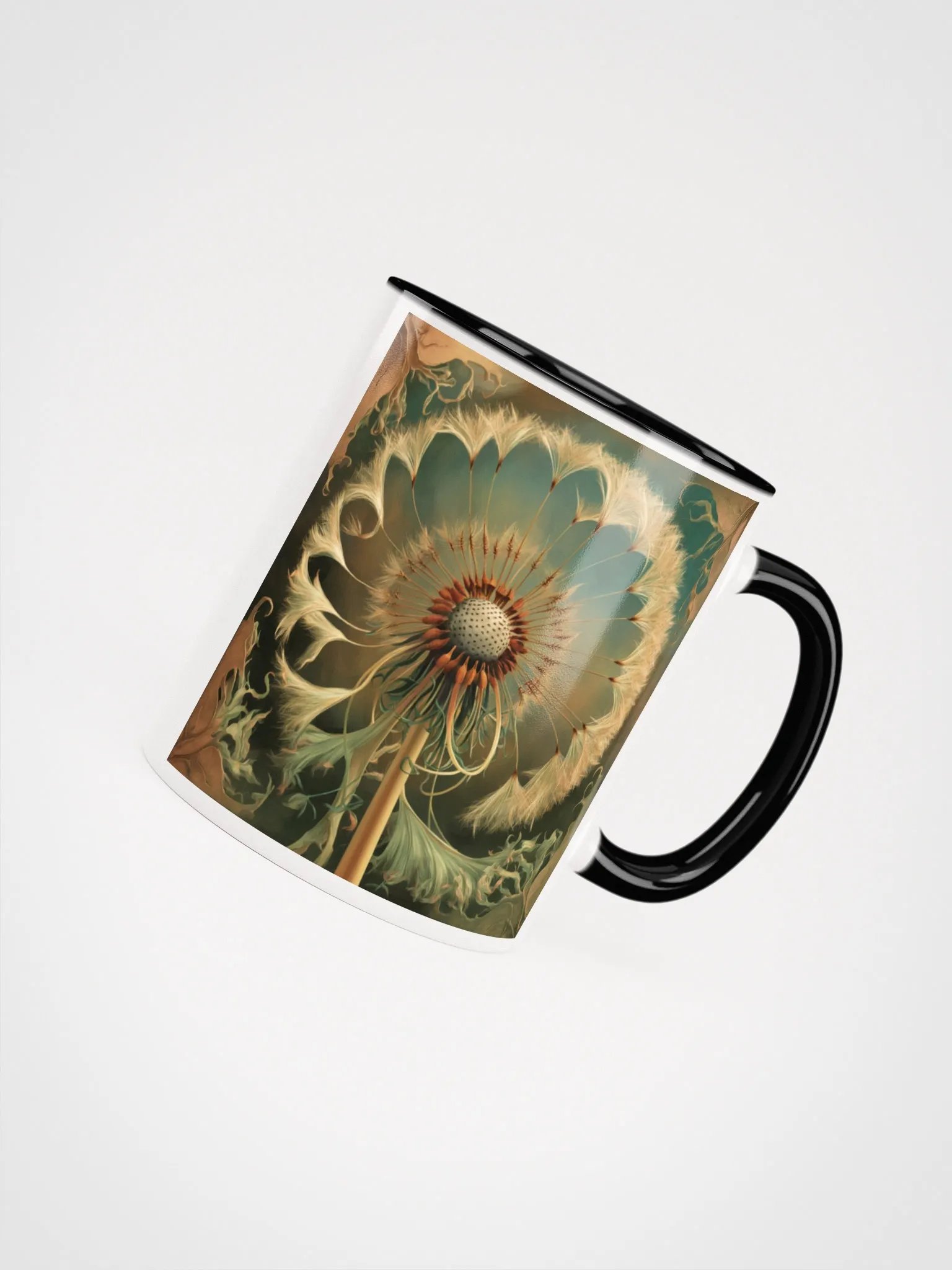 Art Nouveau Dandelion Flower Seed Head Mug product image (4)