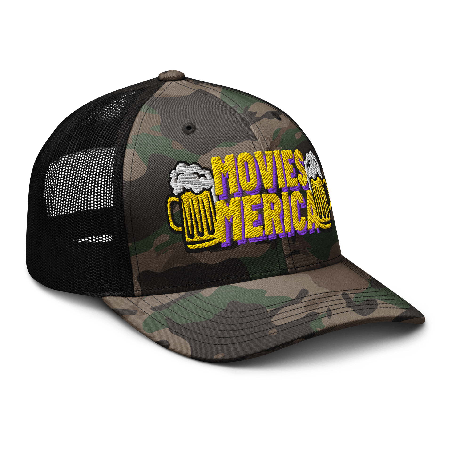 MM Big Mugs Logo Camo Trucker Hat - Embroidered product image (8)