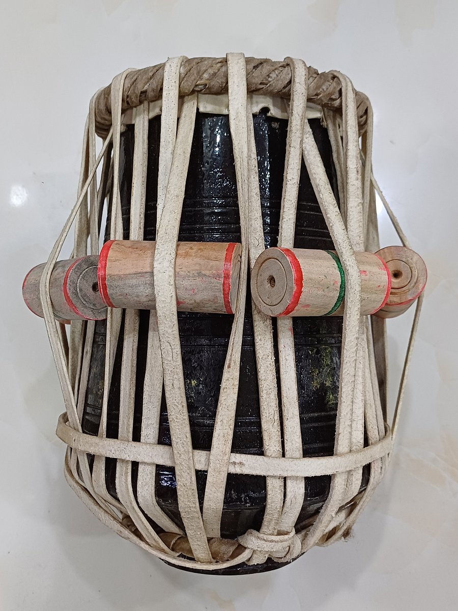 Black sheesham wood tabla product image (1)