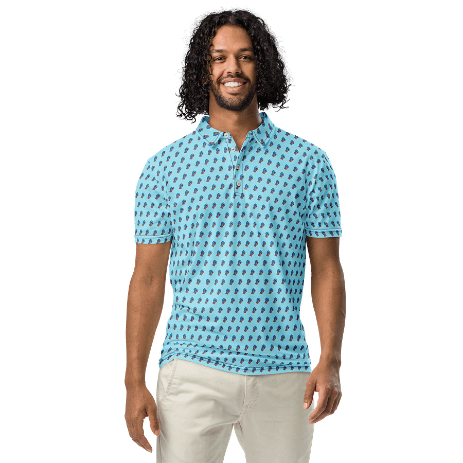 TFOT SlimFit America 1st Blue Fist Polo Shirt product image (4)