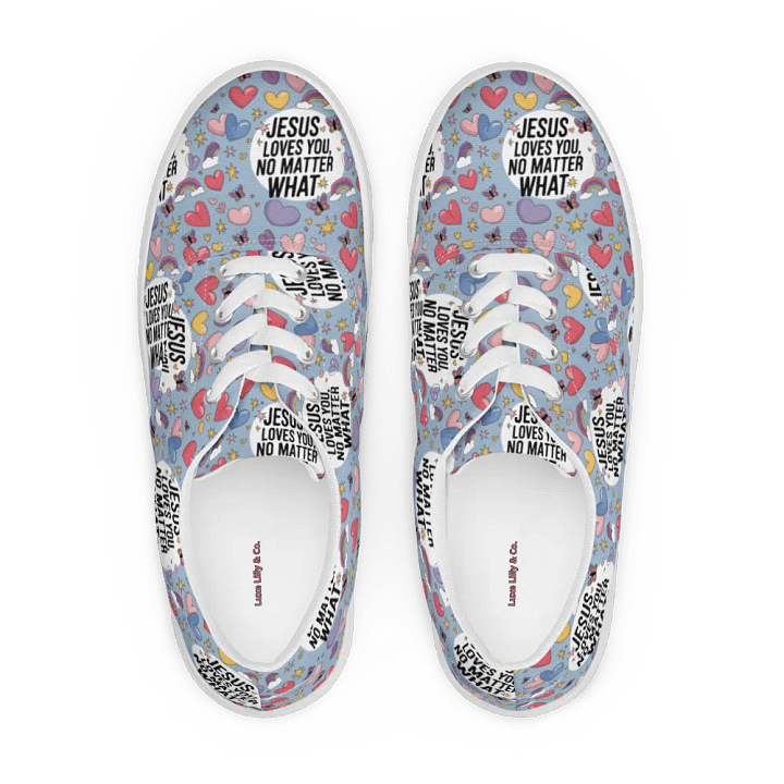 Divine Love Lace-Up Canvas Shoes product image (2)