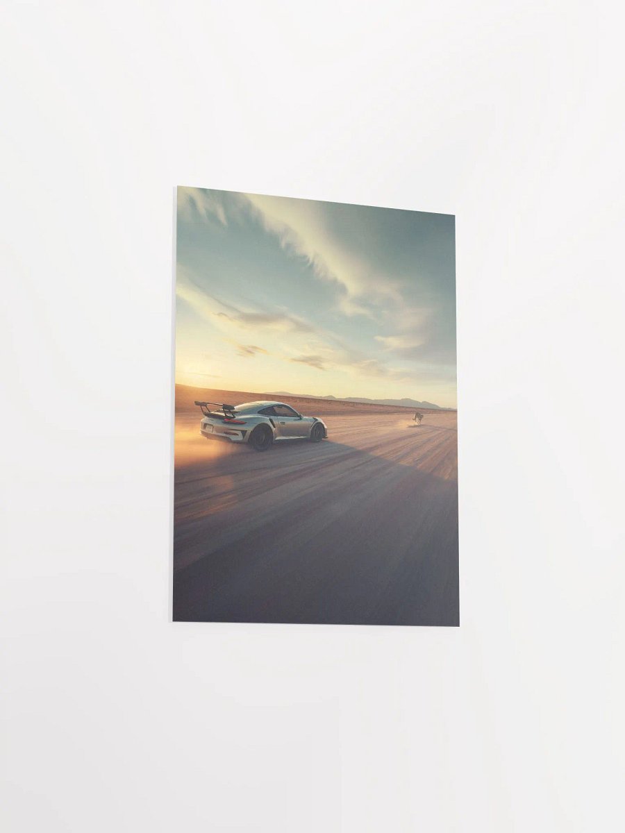 Porsche GT3 RS chasing cheetah in the Savannah product image (34)
