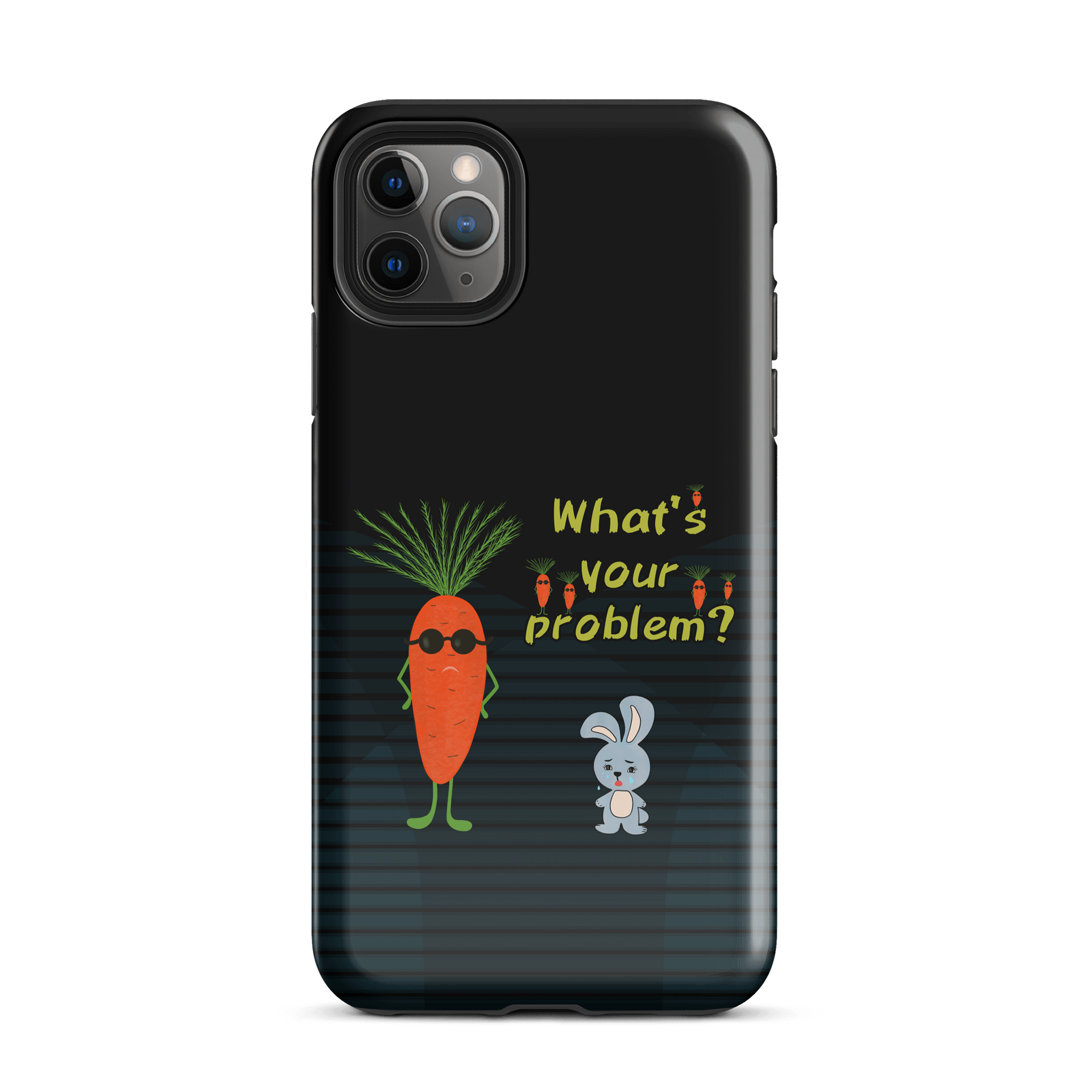 Cool Carrot vs Sad Bunny iPhone® Tough Case product image (26)