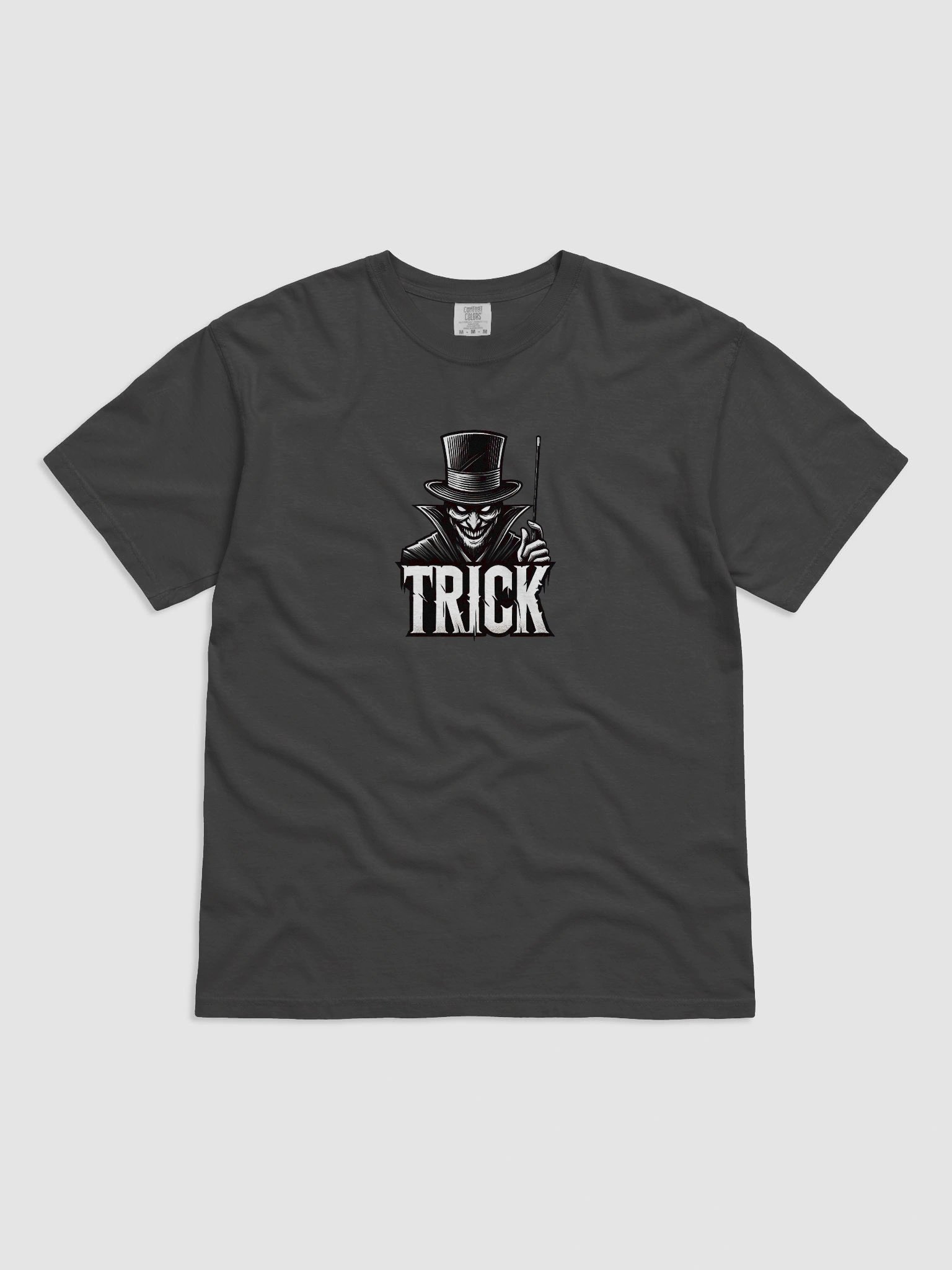 Trick Top Hat Villain Spooky Tee - Cool Halloween T-shirts product image (1)