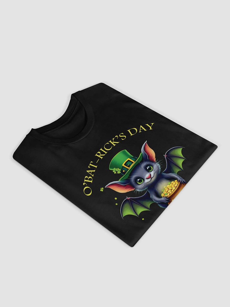 Cute St. Patrick’s Day Bat Comfort Unisex T-Shirt – O’Bat-Rick’s Day Funny Irish Design product image (7)