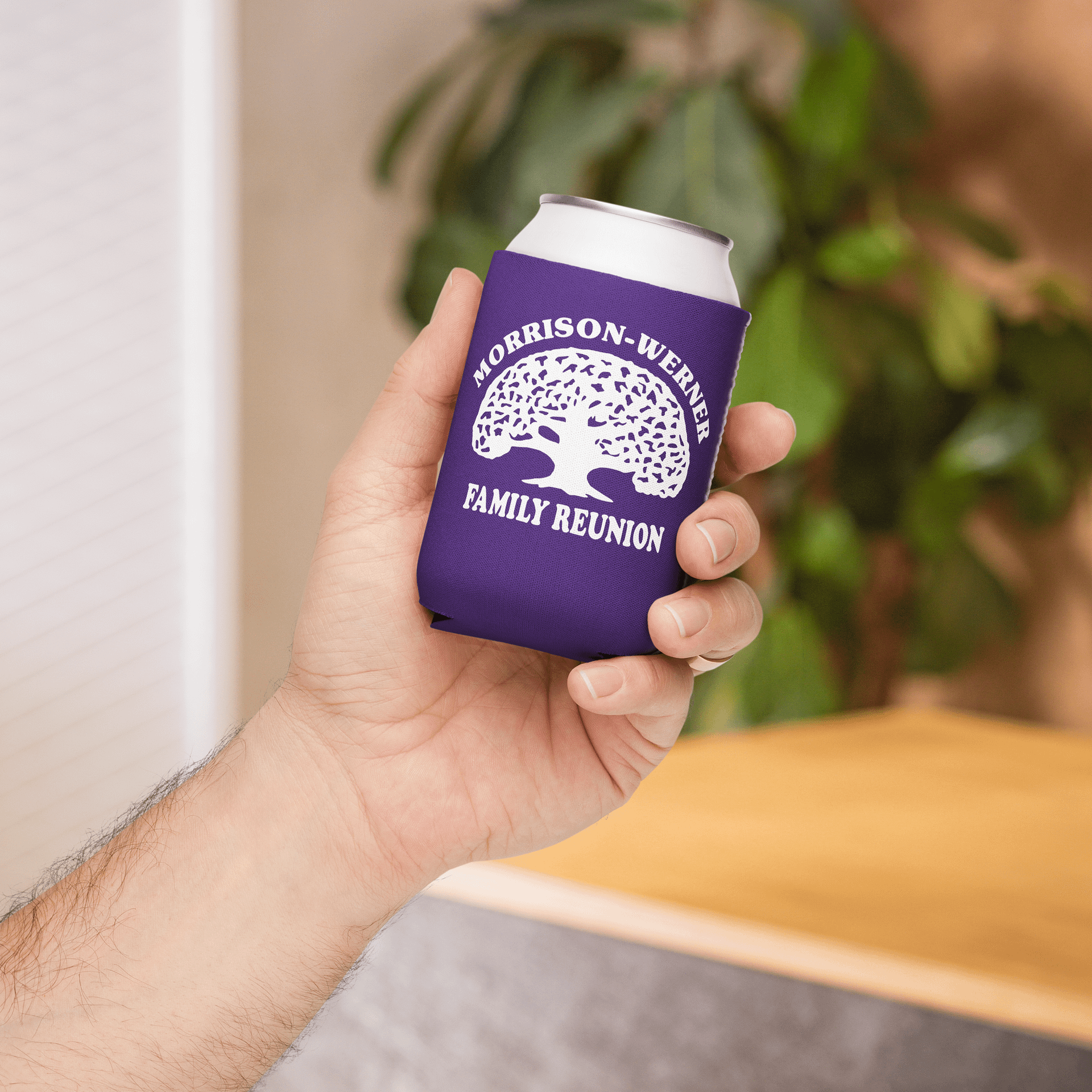 "Morrison-Werner Family Tree" Can Coozie (Purple) product image (4)