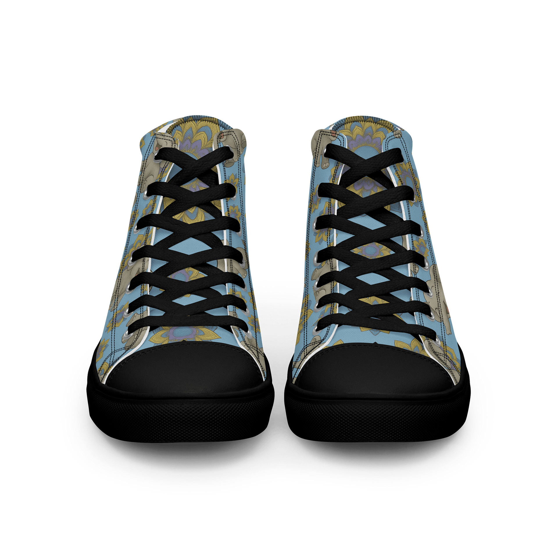 Cheerful Elephant Bliss High Tops product image (3)