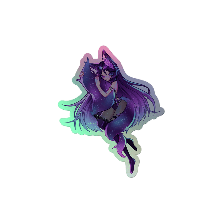 Miss Rave Tail Cuddle Holographic Sticker product image (2)