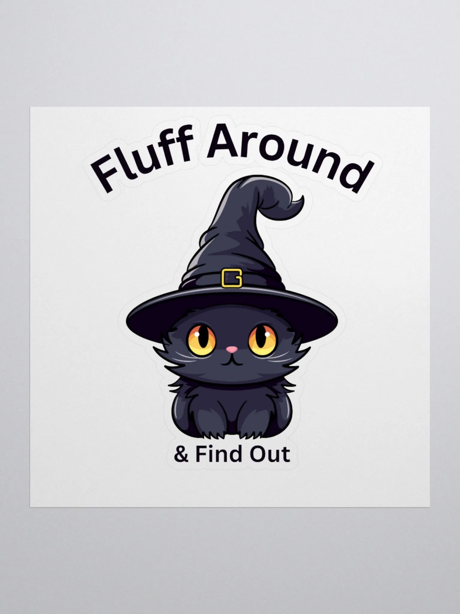 Fluff Around Cat Stickers product image (1)