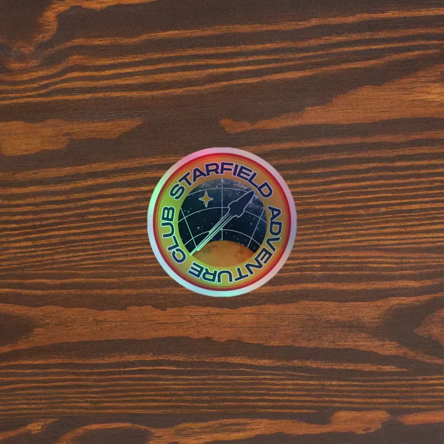 Starfield Adventure Club - Holographic Sticker product image (3)