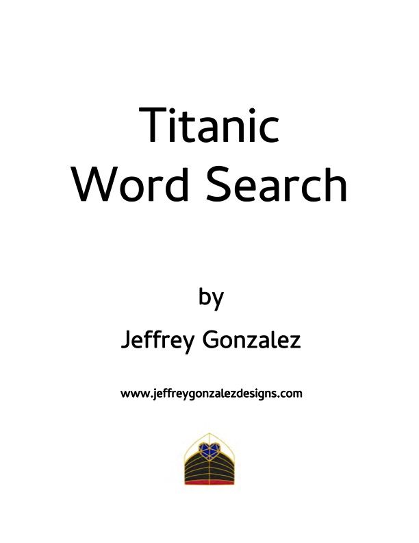 Titanic Word Search - 65 Puzzles & Solutions - Printable E-Book PDF product image (3)