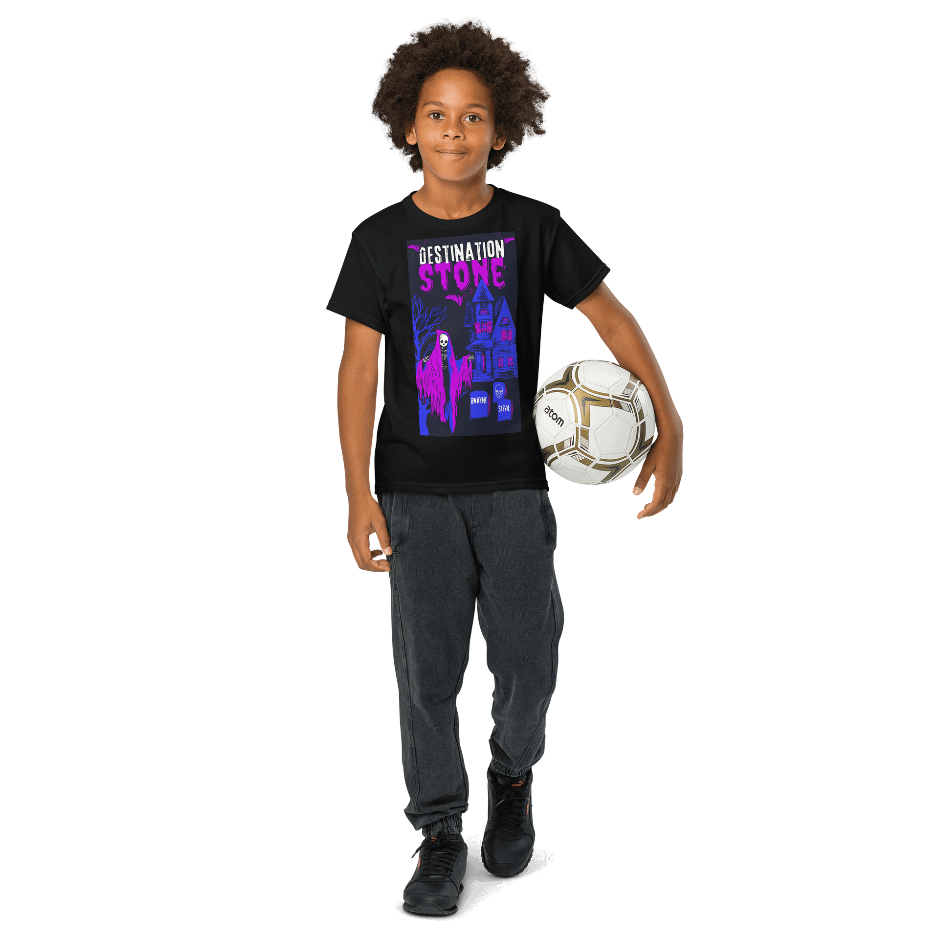 Destination Stone Haunted House Comic Youth T-Shirt product image (8)