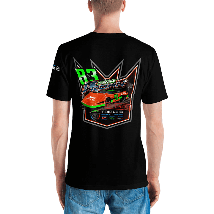 Lenny Brown Late Model T-Shirt (Black) product image (1)