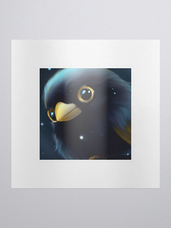Cute Galactic Bird Omega Sticker product image (1)