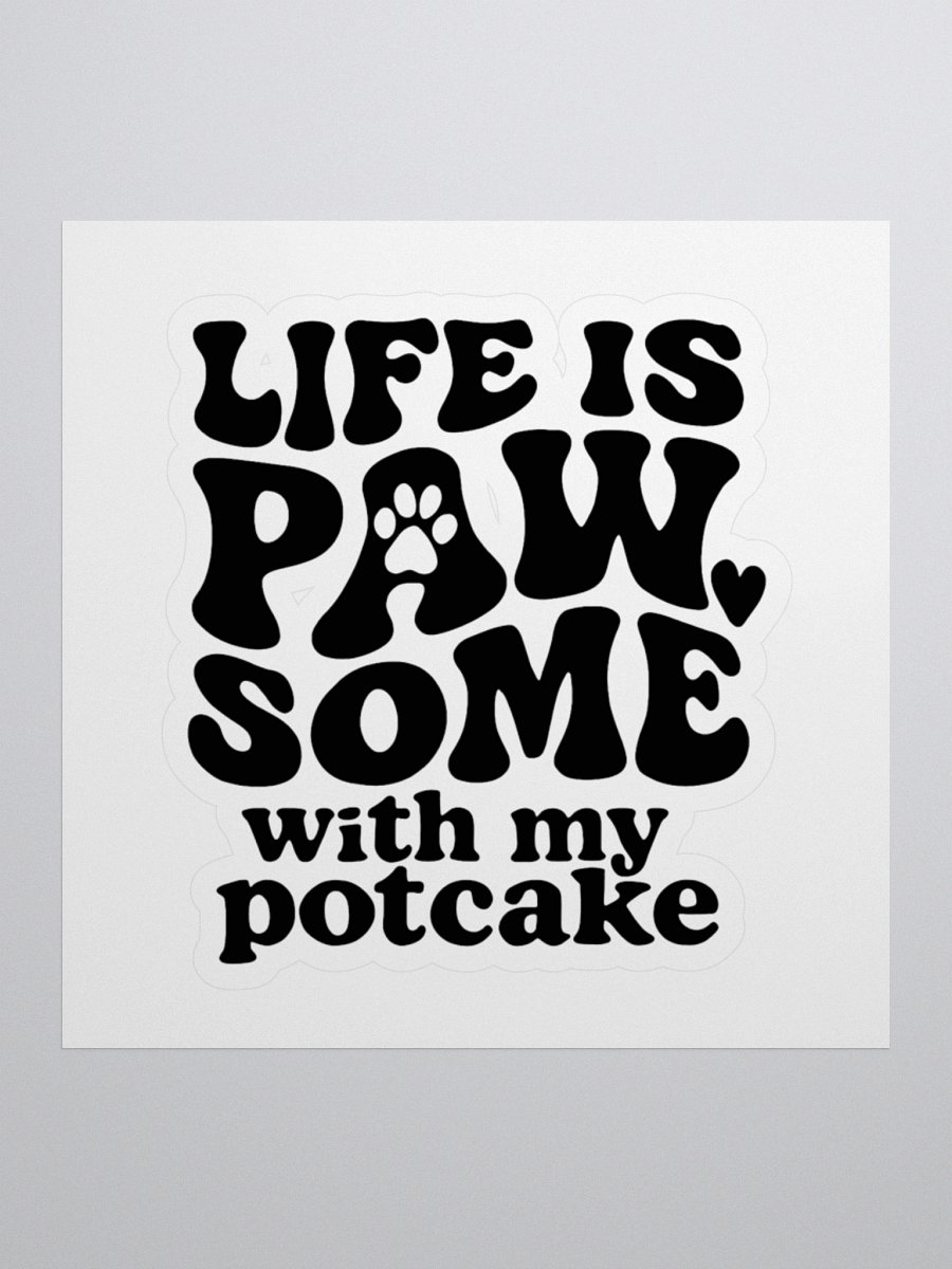 Pawsome Potcake Sticker product image (1)