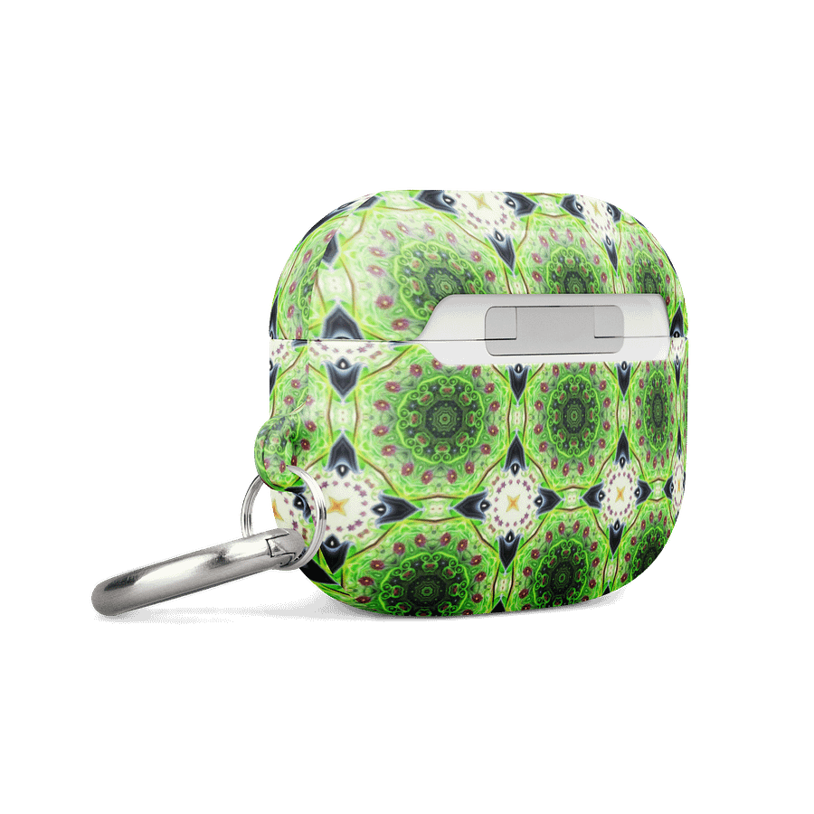 Kaleidoscope Green Grid All-Over Print AirPods® Case product image (19)