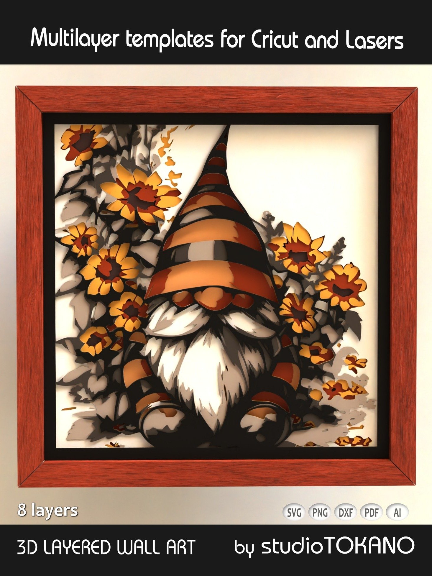 Gnome 3D layered Shadowbox product image (1)