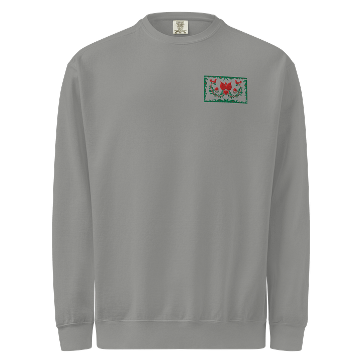 Hungarian Colors In The Gray Embroidered Sweatshirt product image (1)