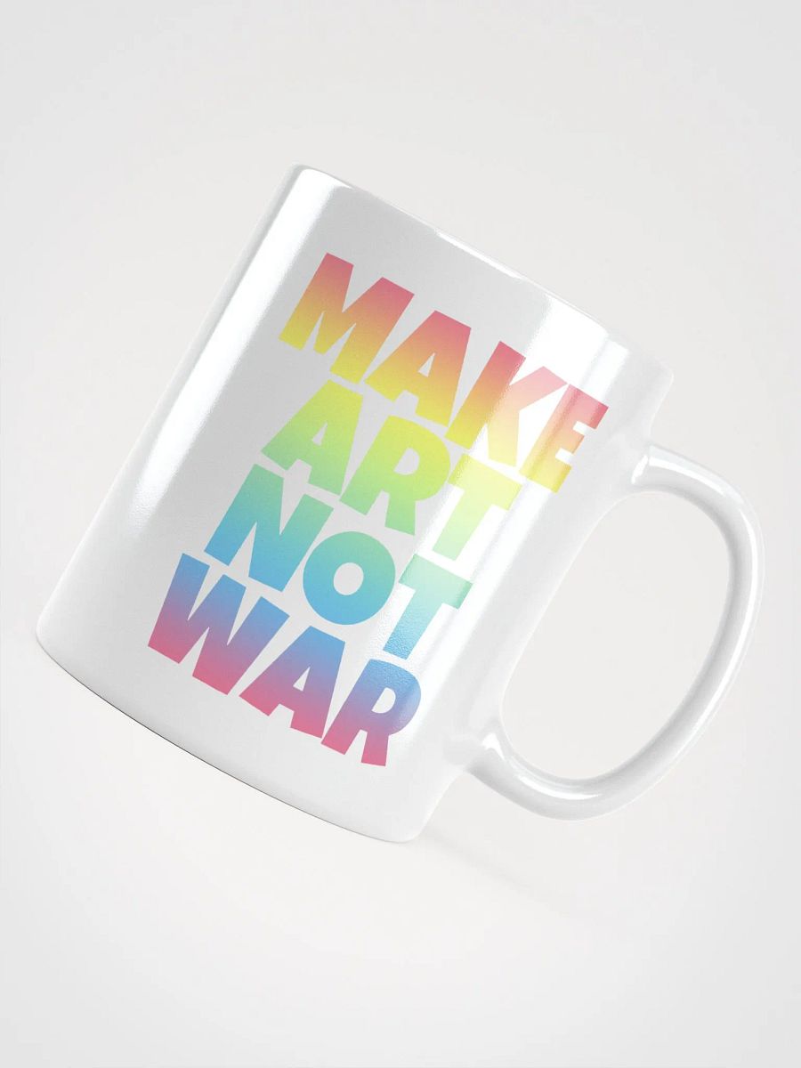 MAKE ART NOT WAR MUG product image (4)
