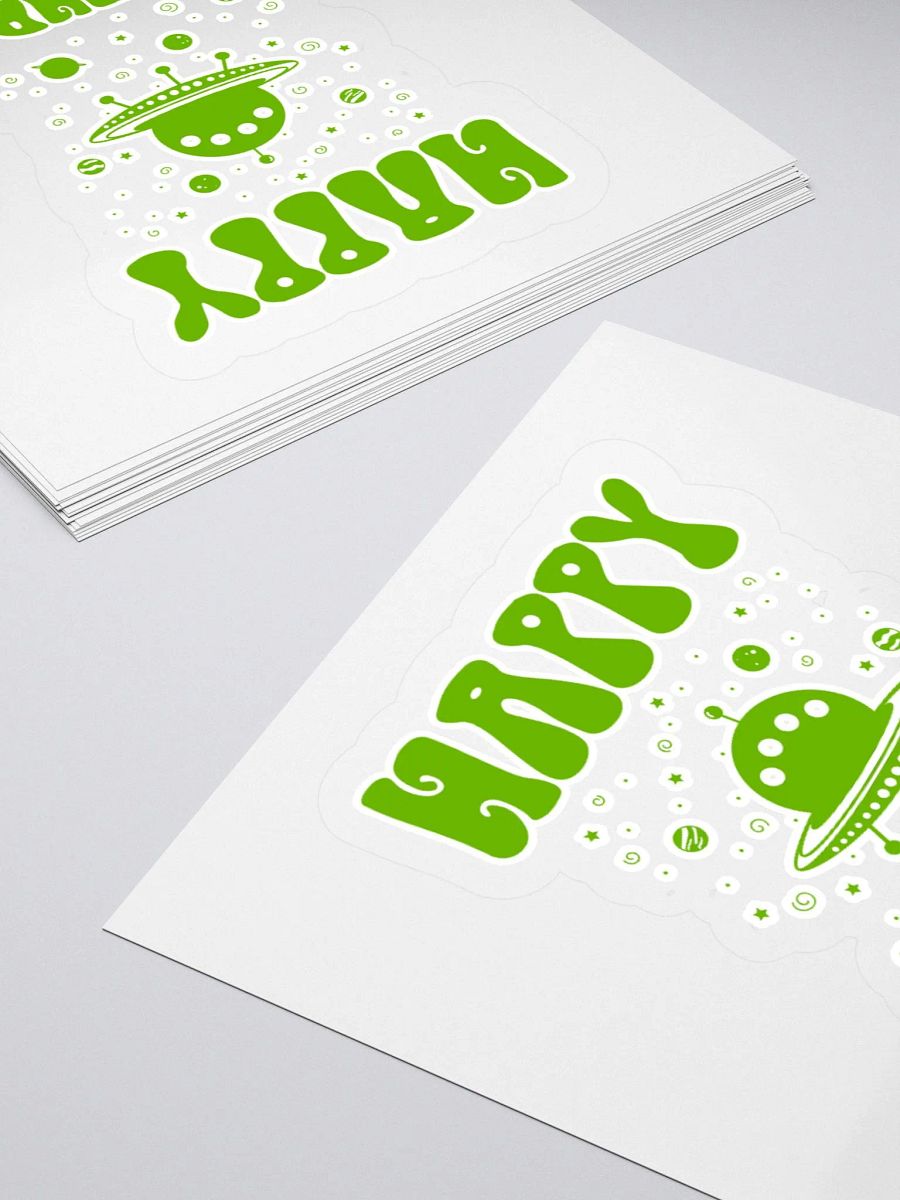 Happy Birthday (UFO) Sticker product image (4)