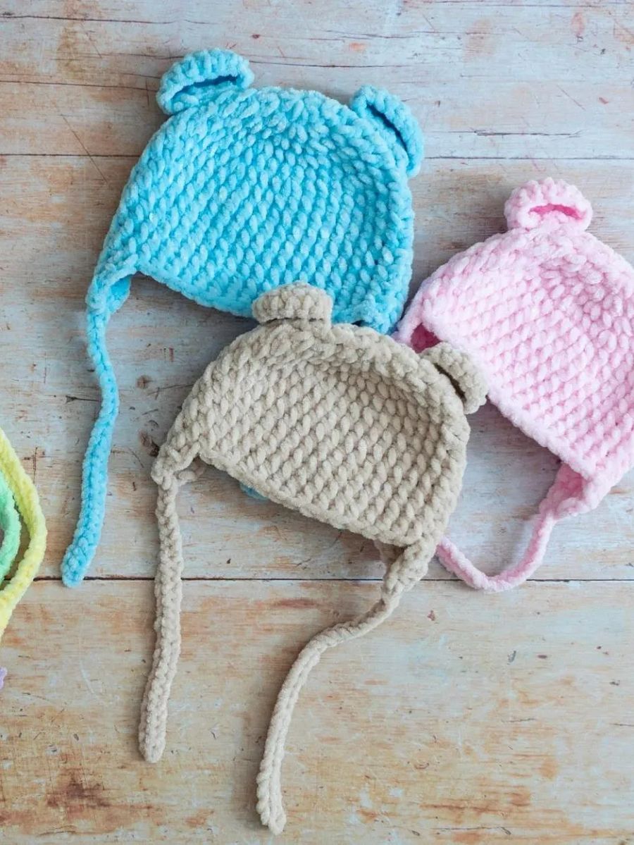Crochet Pattern: Baby Hat (with Bear Ears) product image (3)