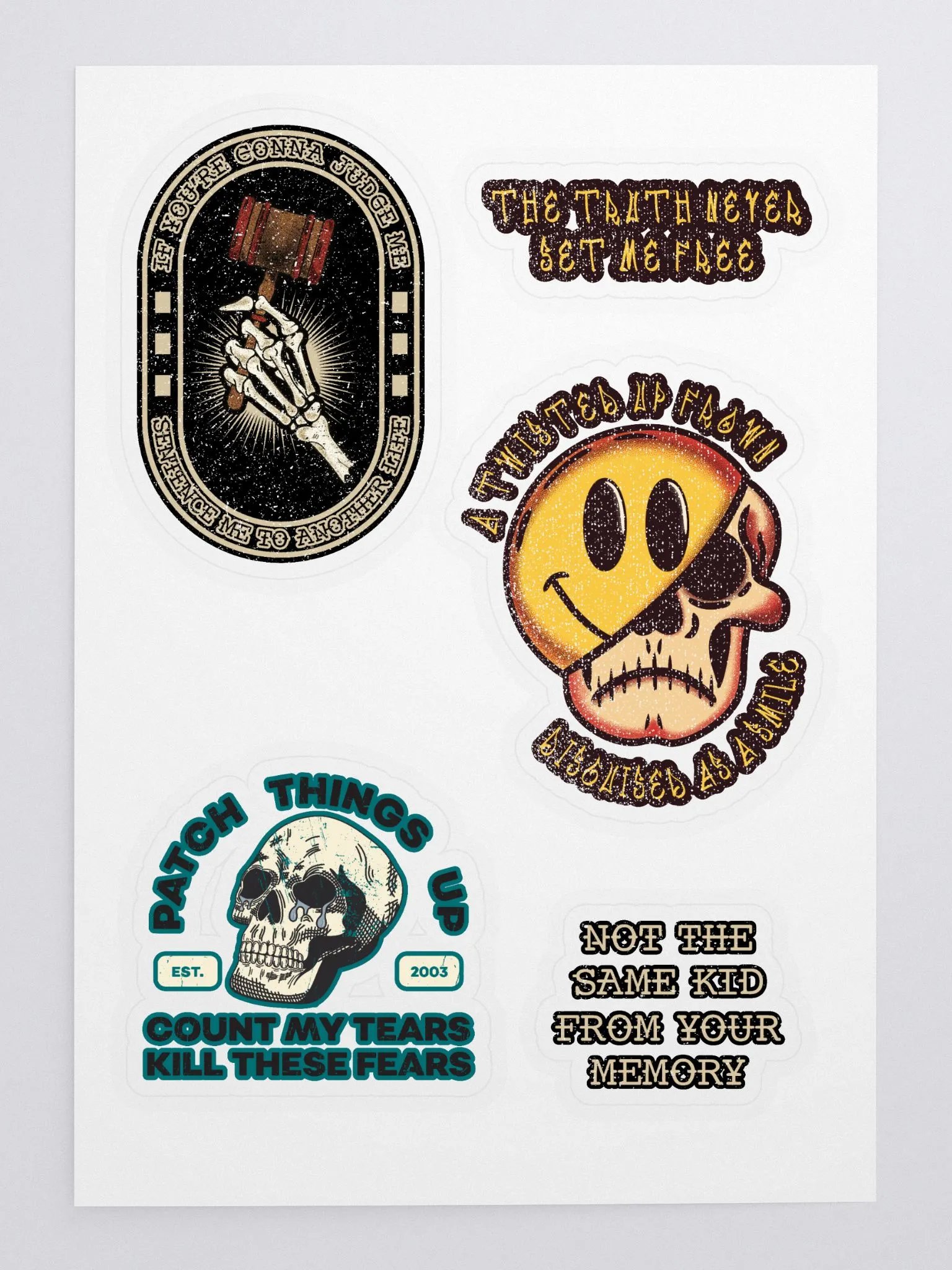 throwback pack - diecut stickers product image (3)