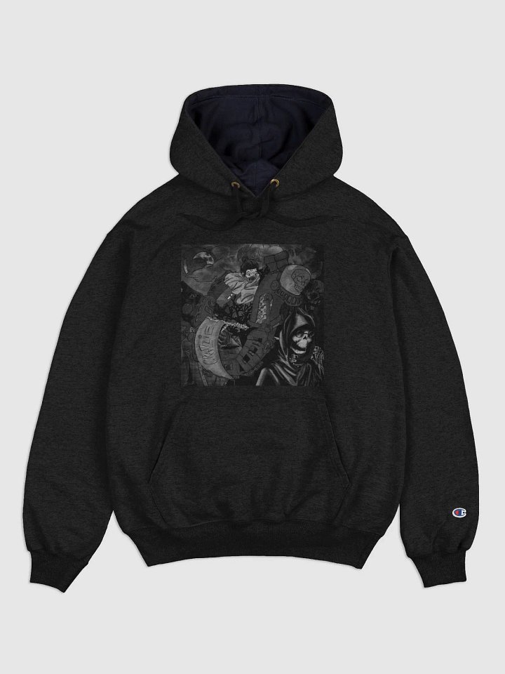 Crazzie Train Hoodie Champion Brand (B&W) product image (2)