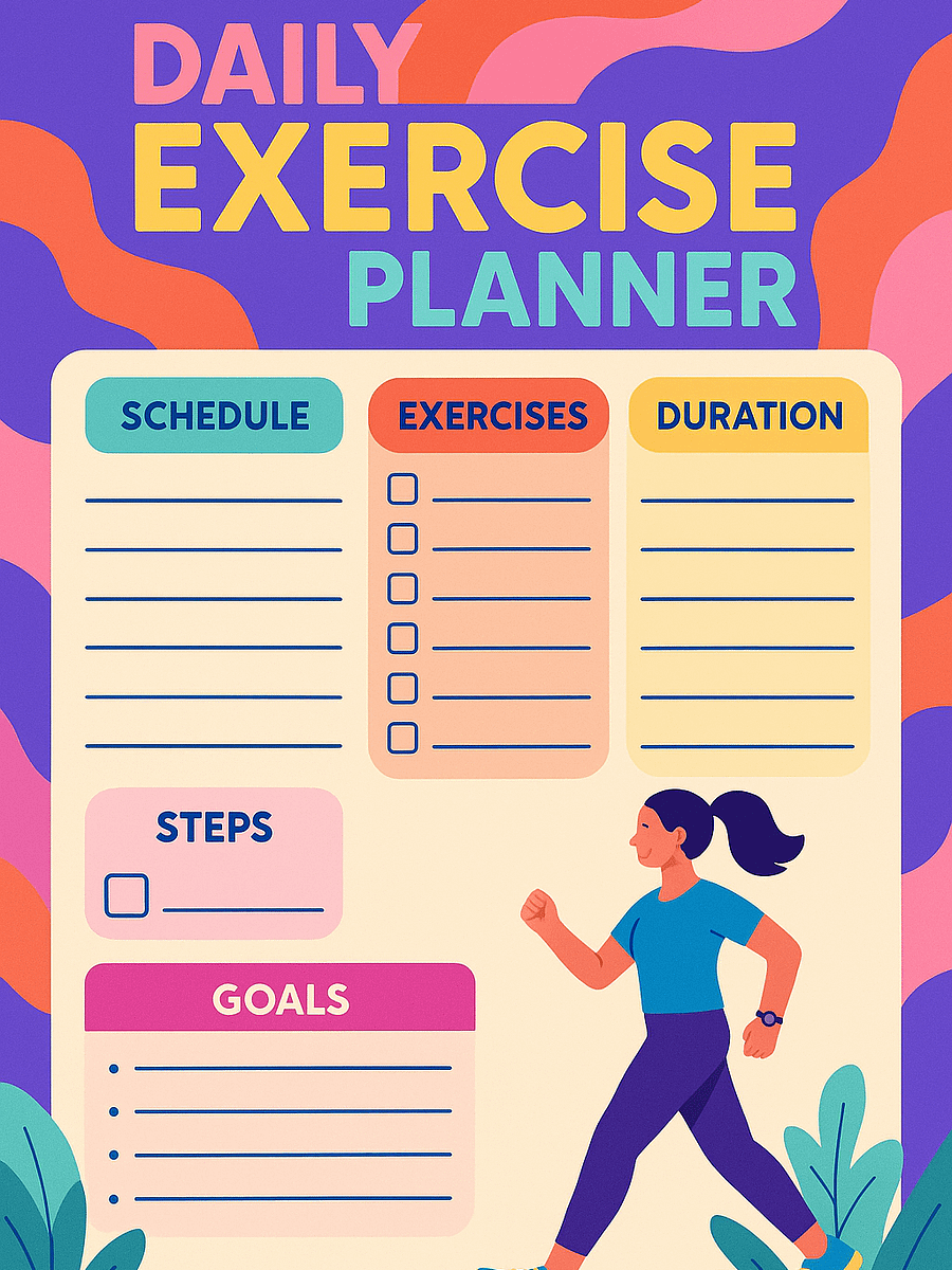 Printable Daily Planner Template – Minimalist PDF Download, Daily Schedule, To-Do List, Productivity Sheet, Goal Organizer product image (3)