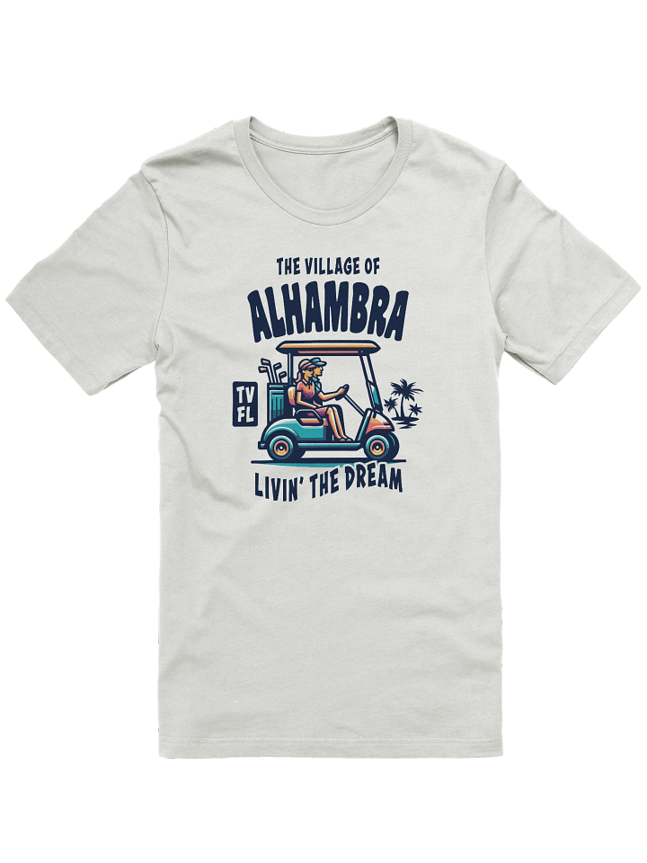 The Village of Alhambra TV FL Golf Cart Design T-Shirt product image (7)