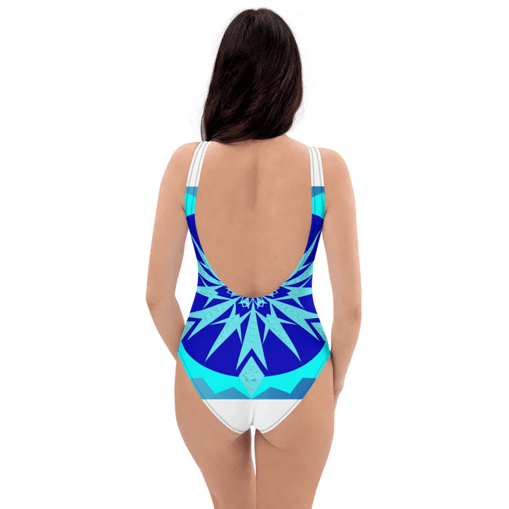snowflake All-Over Print One-Piece Swimsuit product image (2)
