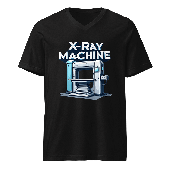 Bold X-Ray Machine Illustration V-Neck T-Shirt product image (1)